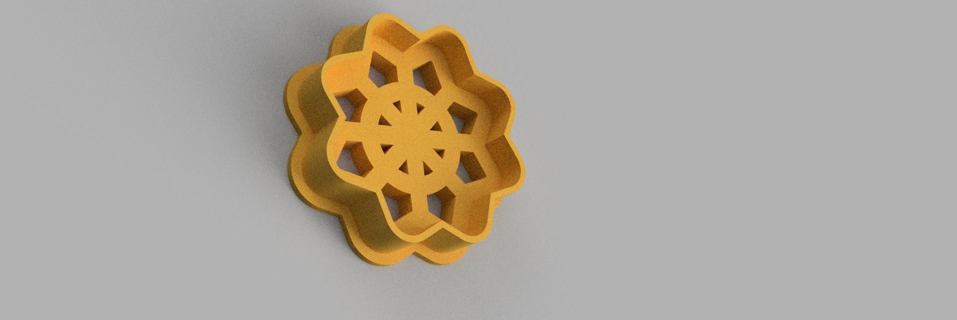 snowflake COOKIE CUTTER 3D print model_1