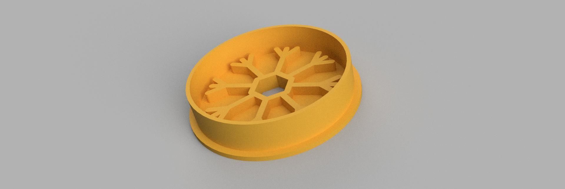 snowflake COOKIE CUTTER 3D print model_1