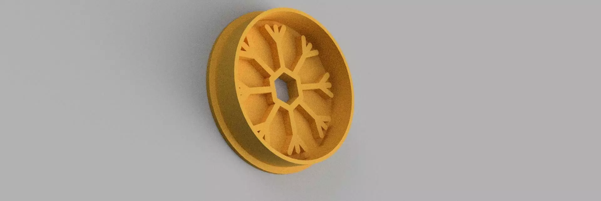 snowflake COOKIE CUTTER 3D print model_0