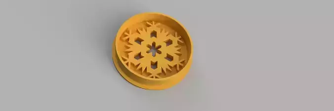 snowflake COOKIE CUTTER 3D print model snowflake COOKIE CUTTER 3D print model