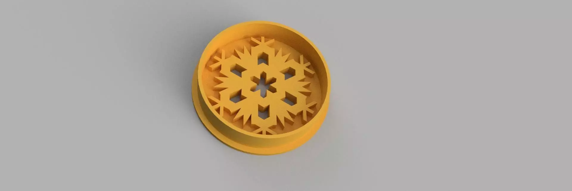 snowflake COOKIE CUTTER 3D print model_0
