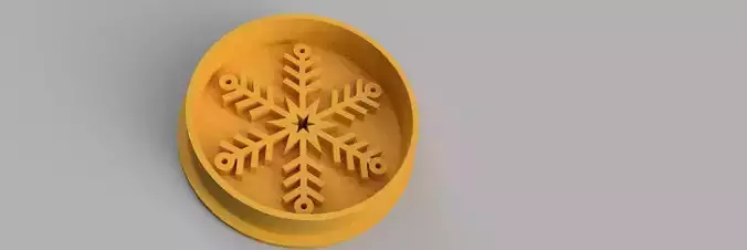snowflake COOKIE CUTTER 3D print model snowflake COOKIE CUTTER 3D print model