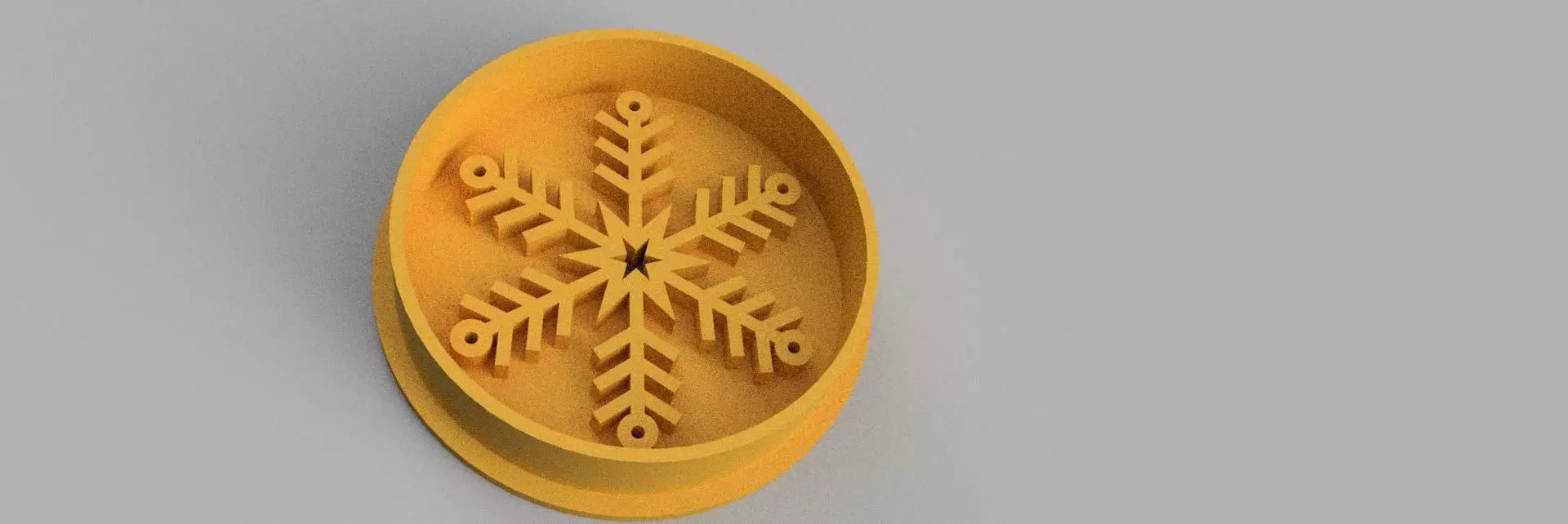 snowflake COOKIE CUTTER 3D print model_0