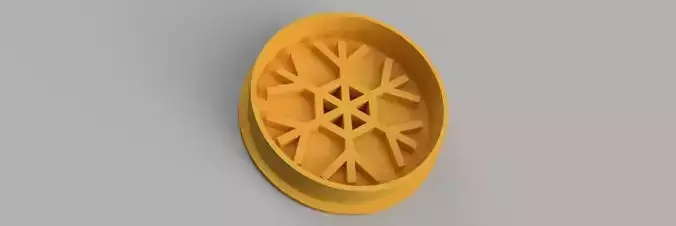 snowflake COOKIE CUTTER 3D print model snowflake COOKIE CUTTER 3D print model