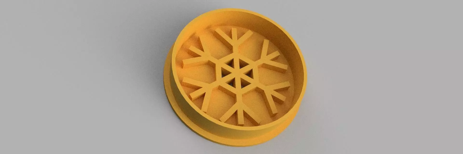 snowflake COOKIE CUTTER 3D print model_0