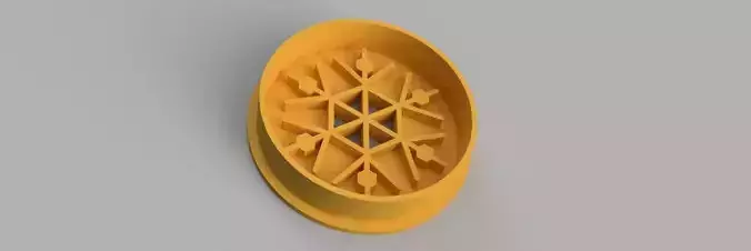 snowflake COOKIE CUTTER 3D print model snowflake COOKIE CUTTER 3D print model