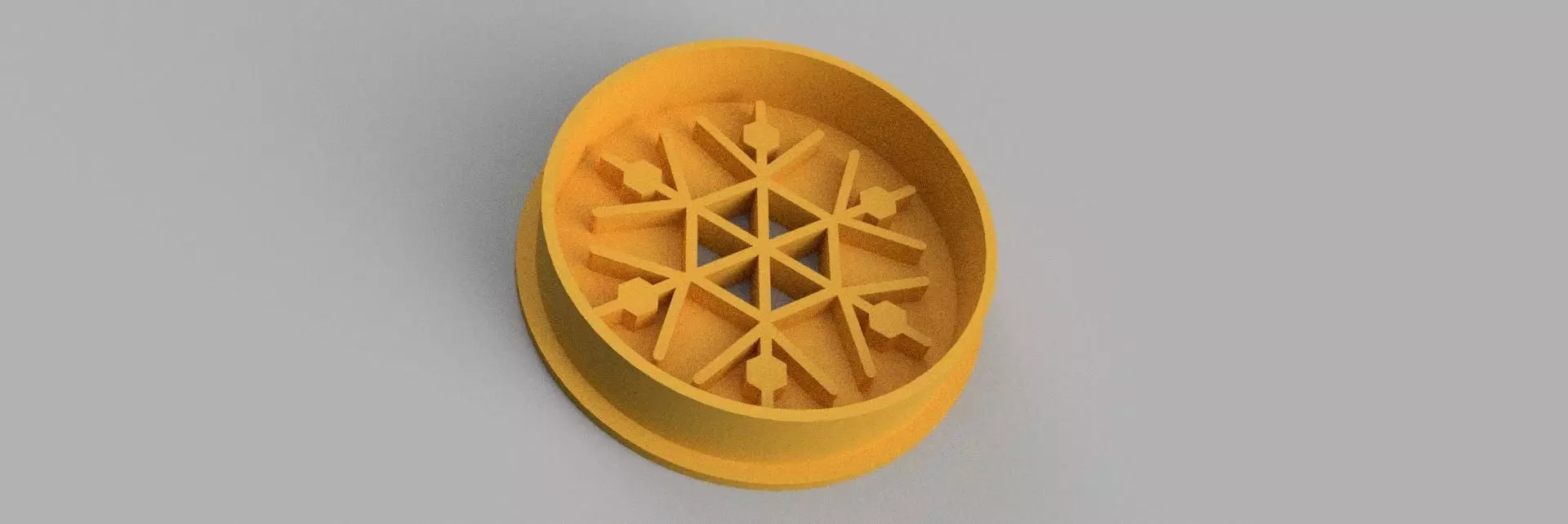 snowflake COOKIE CUTTER 3D print model_0
