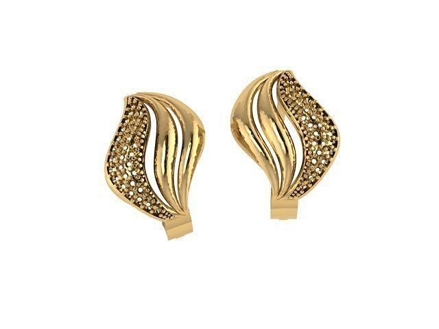Earring 409 3D model 3D printable | CGTrader