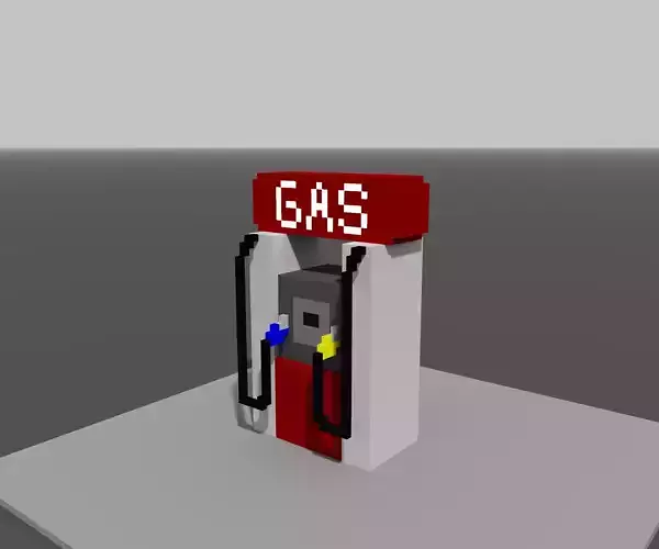 Voxel Gas Station 