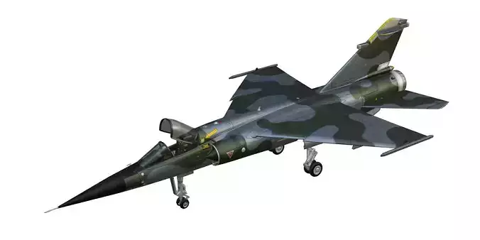 Dassault Mirage F1 Low-poly 3D model