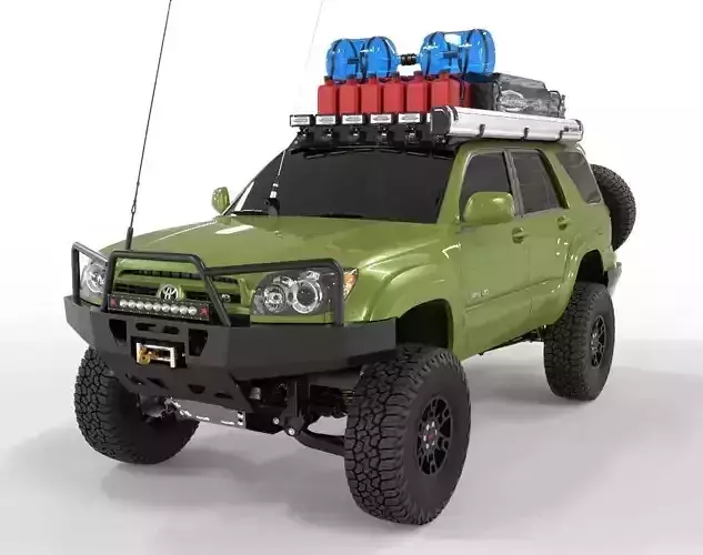 4Runner sr5 2005 4x4 Full Accesories 3D model