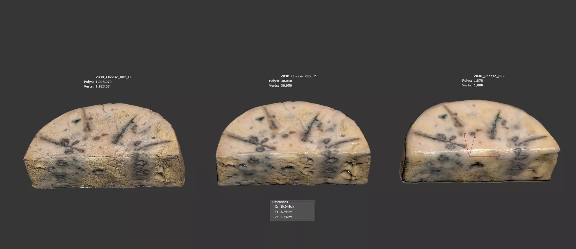 Cheese 3D model_5