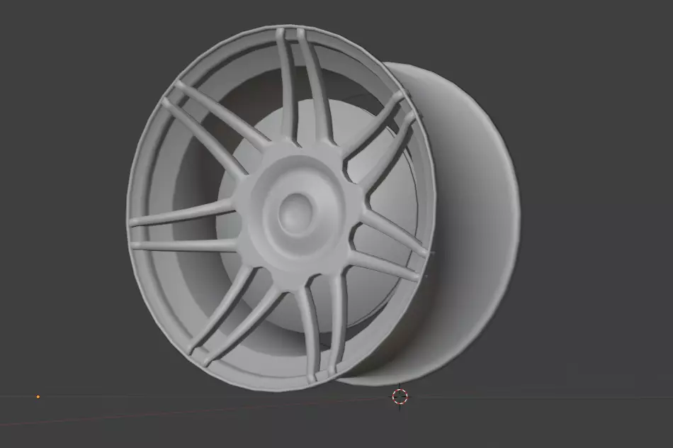 19zoll Rim and breaks   Felge und bremse Low-poly 3D model_0