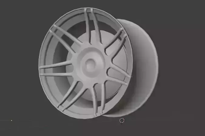 19zoll Rim and breaks   Felge und bremse Low-poly 3D model