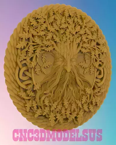 Forest spirit 3D MODEL STL FILE FOR CNC ROUTER LASER 