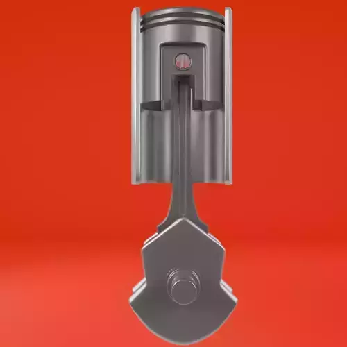 Animated Piston 3D model