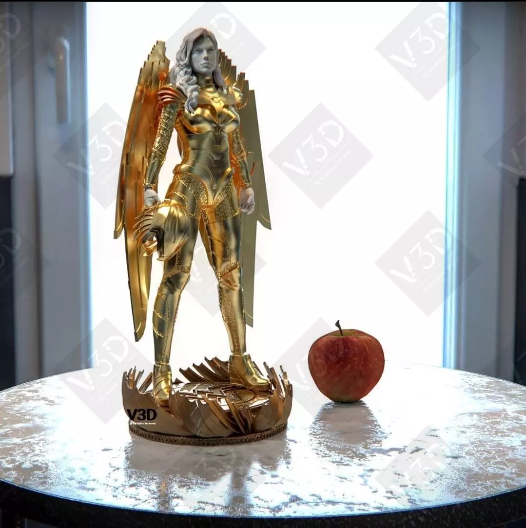Wonder Woman 1984 - golden armor 2 - V3D 3D print model_0