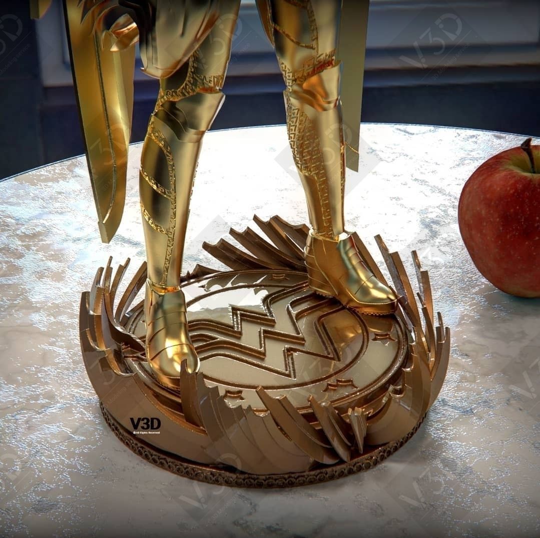 Wonder Woman 1984 - golden armor 2 - V3D 3D print model_4