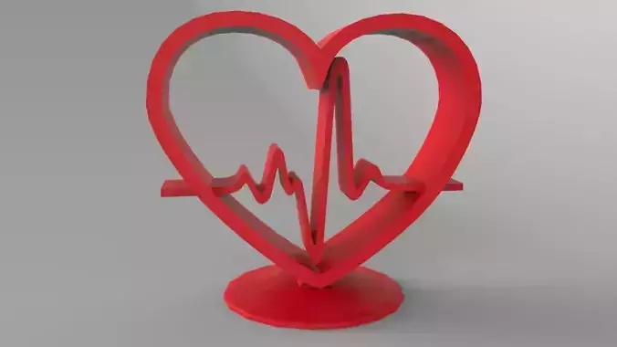 HeartBeat heart 3D print model