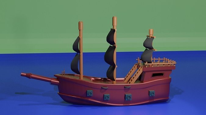 PIRATE SHIP Free 3D model