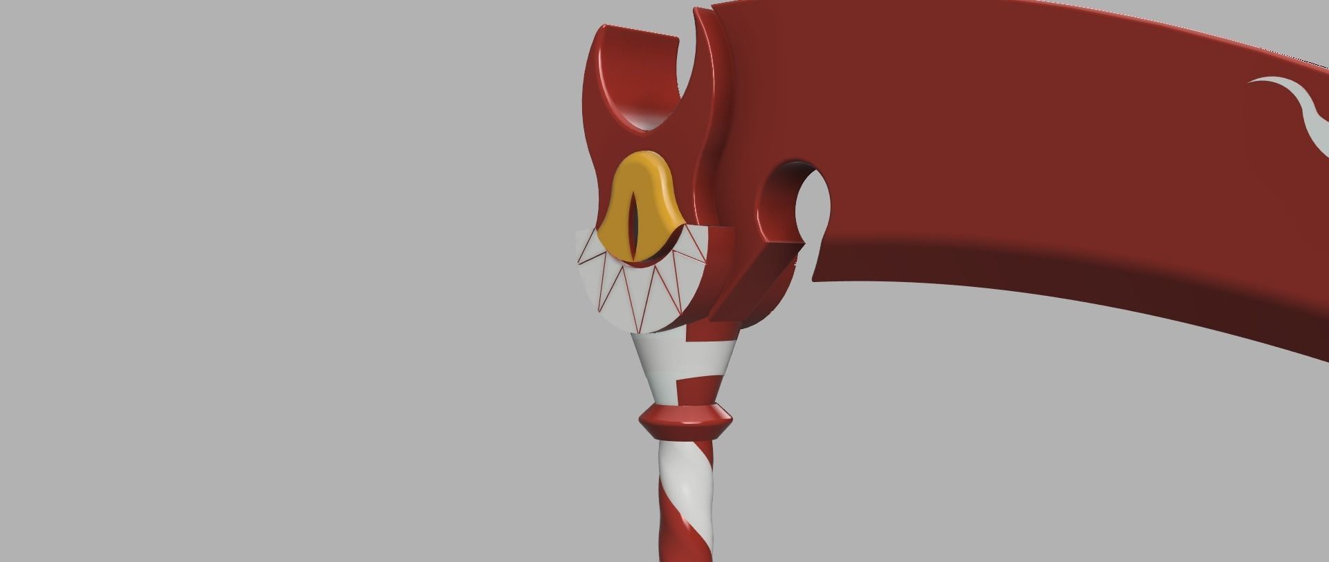 Fortnite - Hazbin hotel emote scythe 3D print model_24