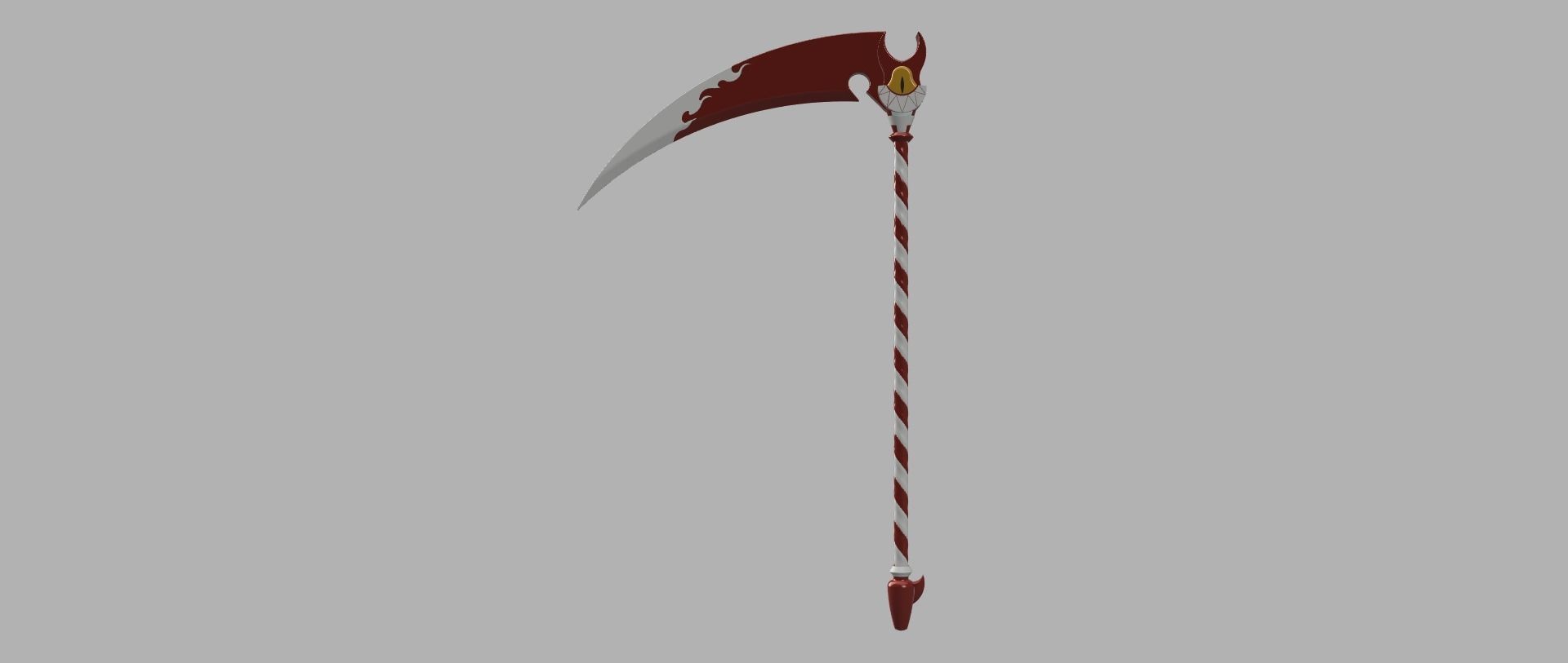 Fortnite - Hazbin hotel emote scythe 3D print model_20