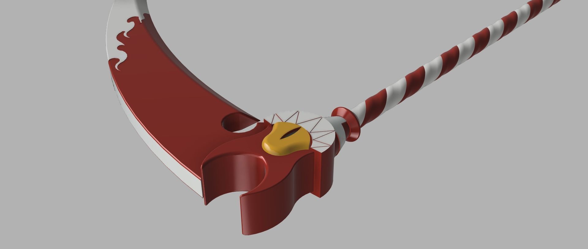 Fortnite - Hazbin hotel emote scythe 3D print model_2