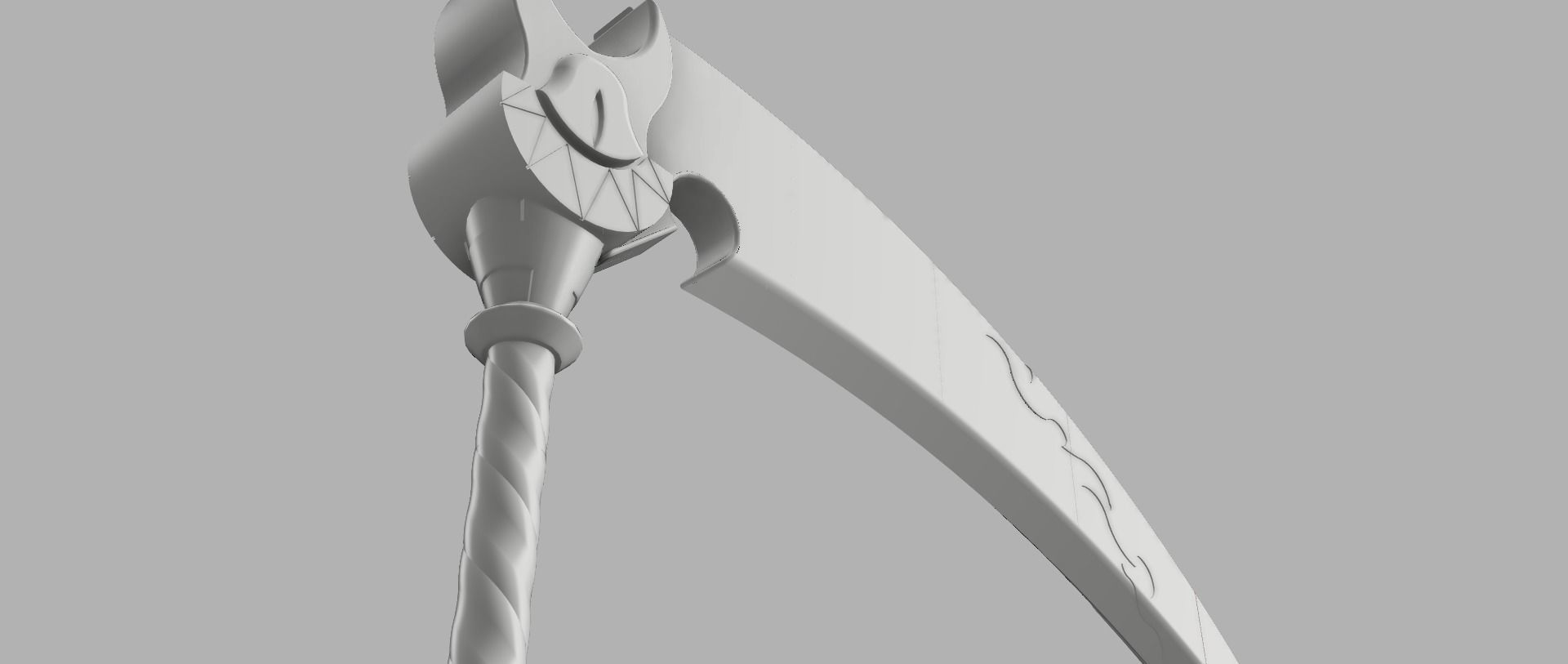 Fortnite - Hazbin hotel emote scythe 3D print model_12