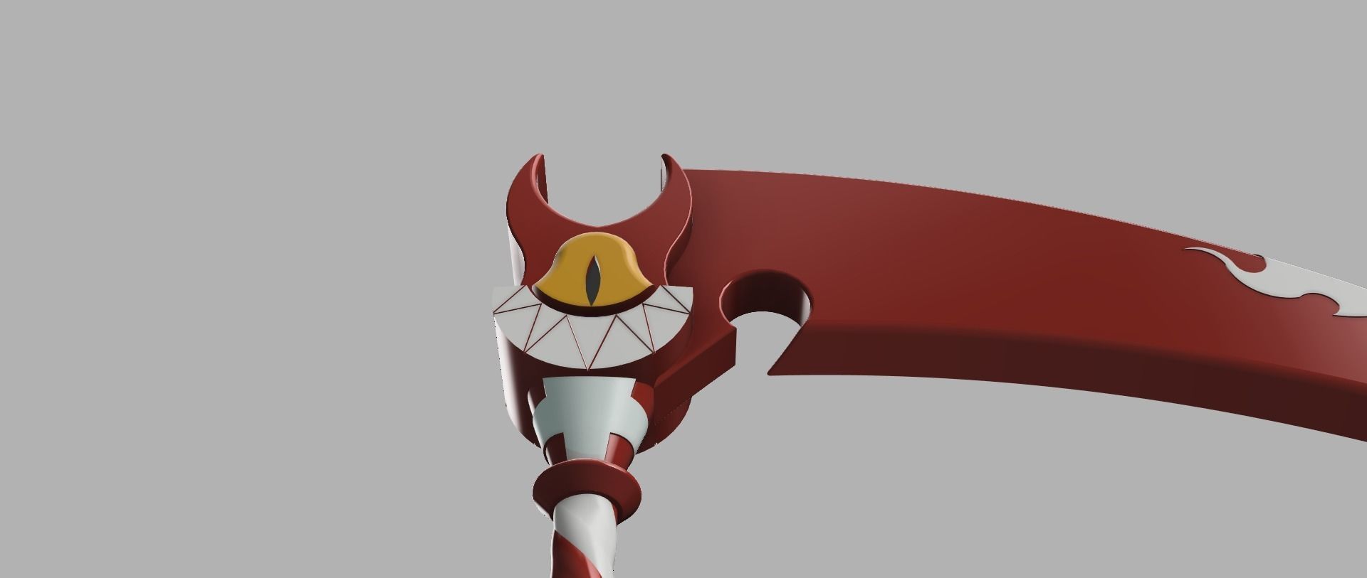 Fortnite - Hazbin hotel emote scythe 3D print model_25