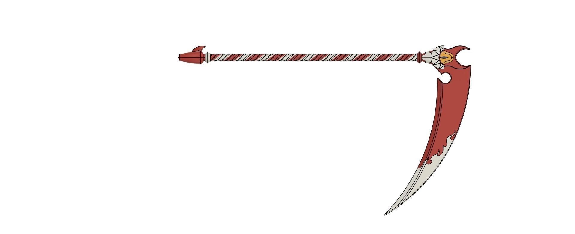 Fortnite - Hazbin hotel emote scythe 3D print model_4
