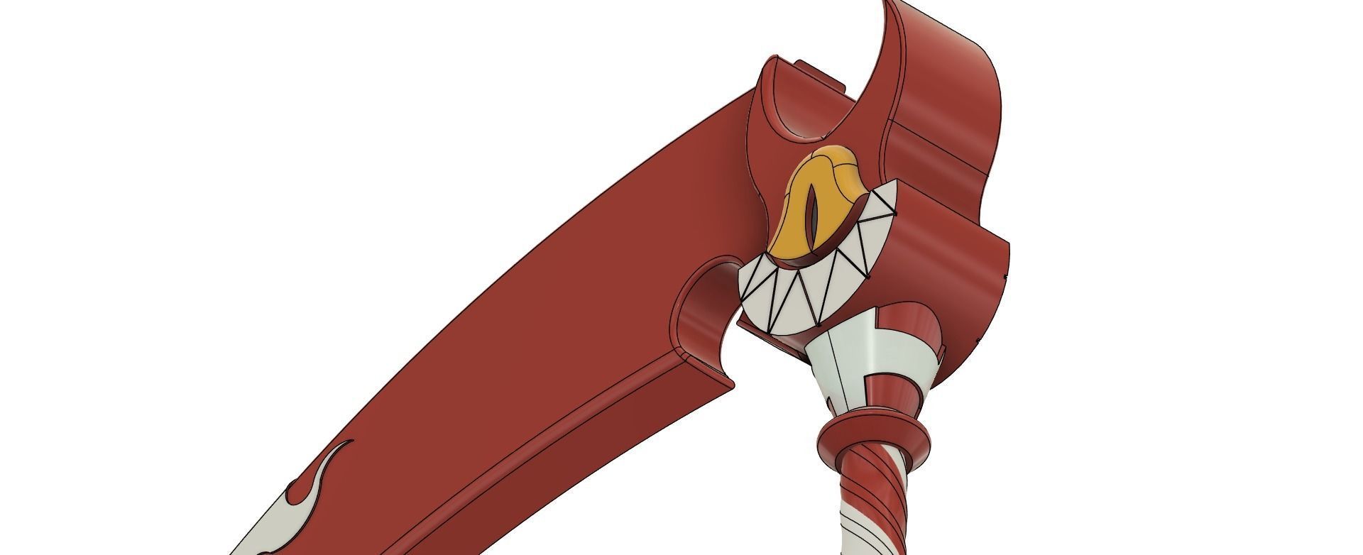 Fortnite - Hazbin hotel emote scythe 3D print model_8