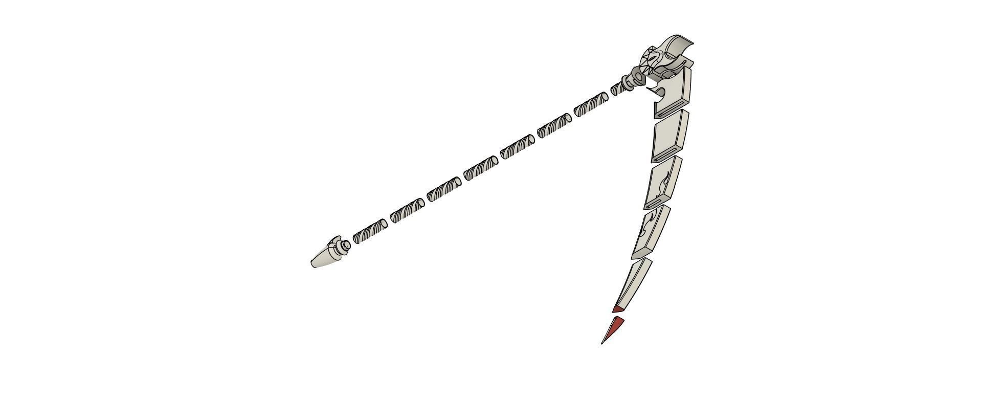Fortnite - Hazbin hotel emote scythe 3D print model_15