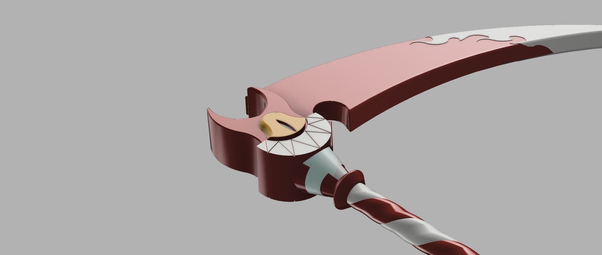 Fortnite - Hazbin hotel emote scythe 3D print model_1