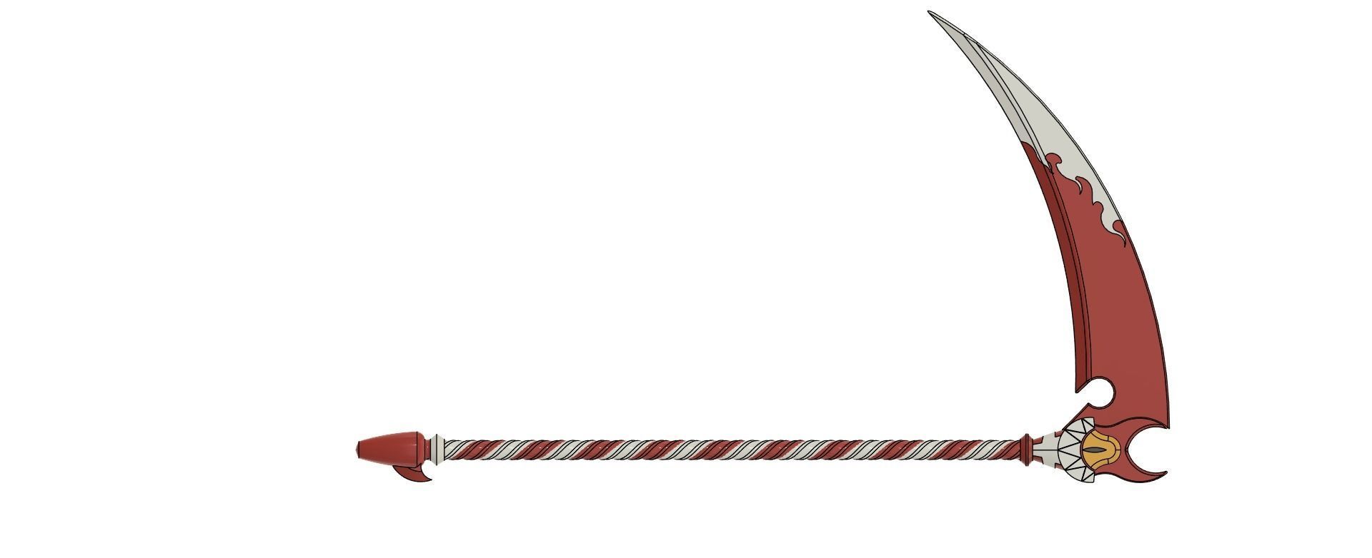 Fortnite - Hazbin hotel emote scythe 3D print model_7