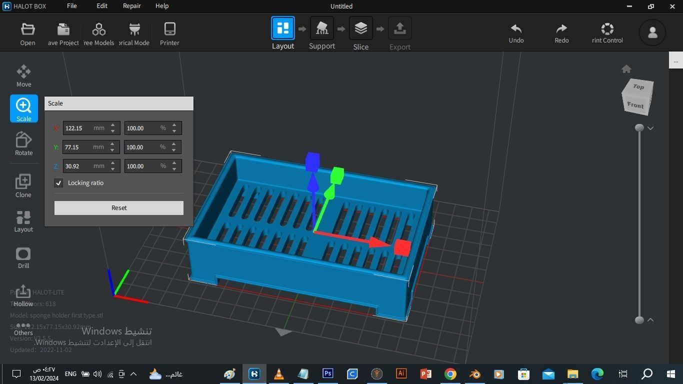 sponge holder Free 3D print model_1