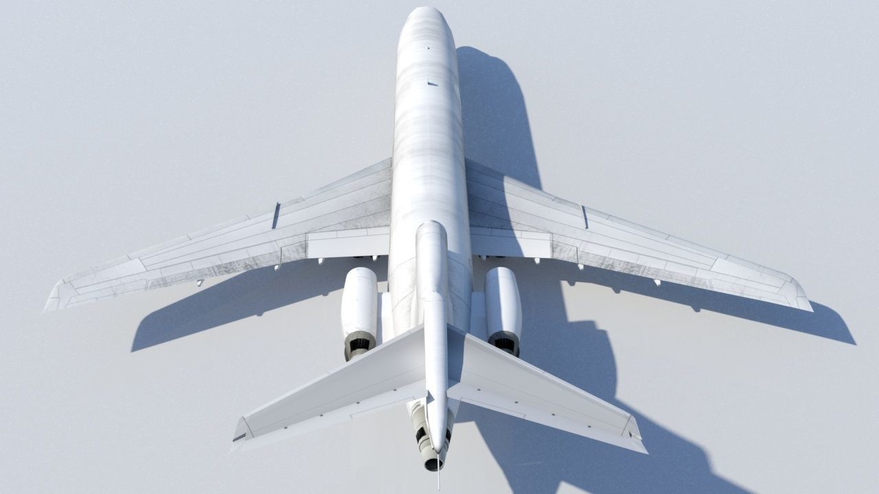 B727-200 derelict scrapyard low poly Low-poly 3D model_3