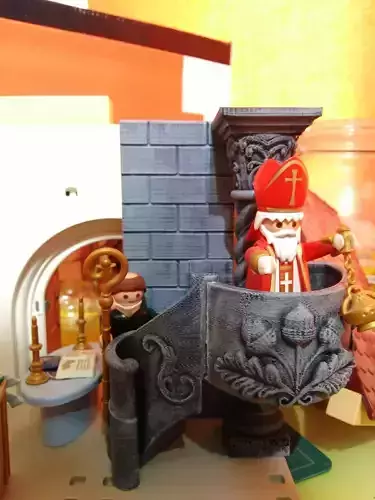 Pulpito iglesia catedral compatible con playmobil  3D print model
