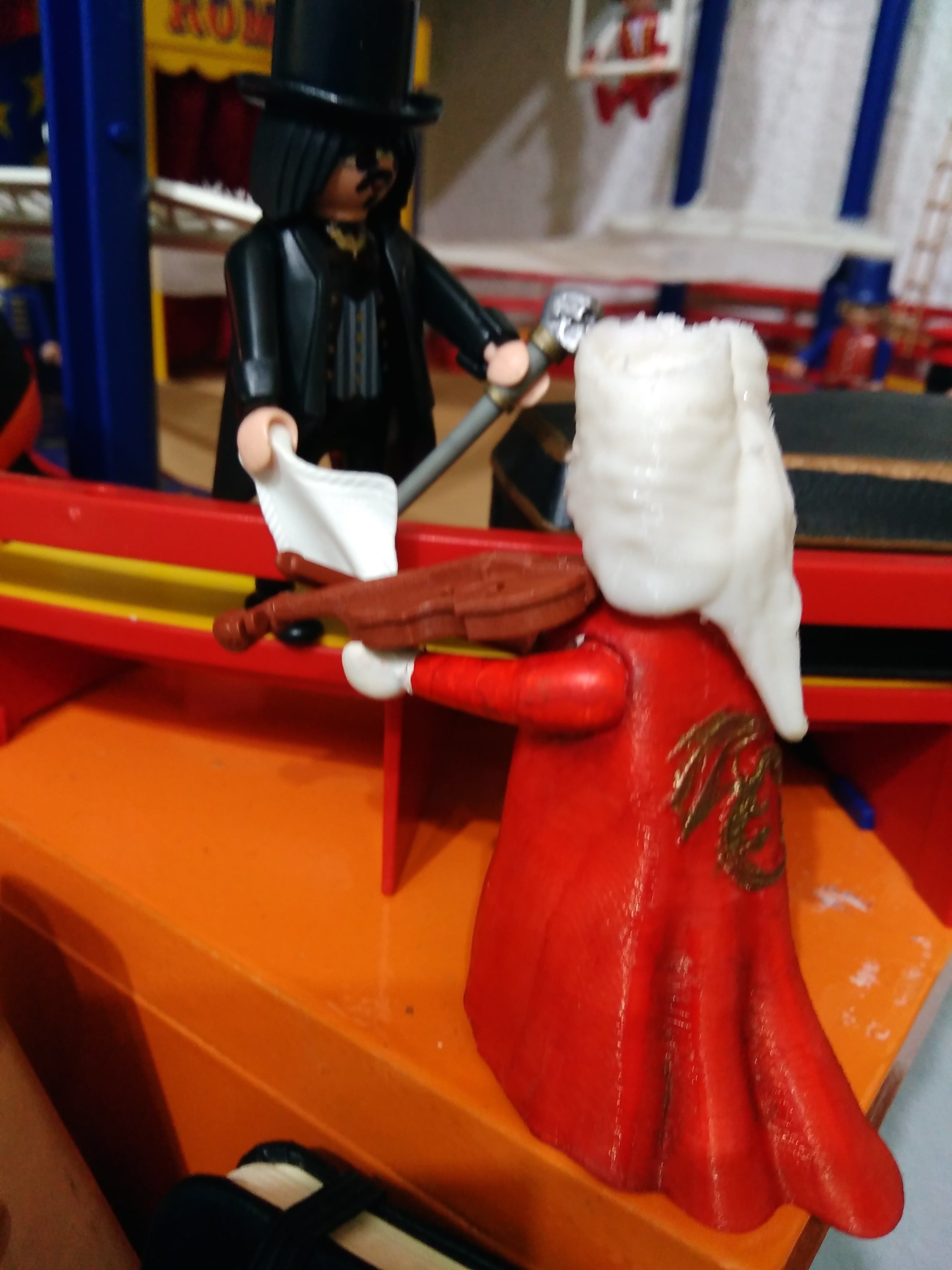 Peluca y Capa Dracula adornos dragones compatible playmobil  3D print model_2