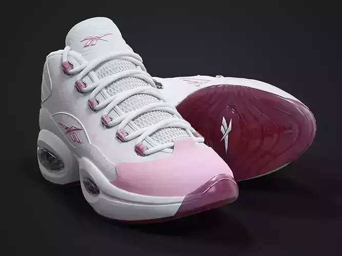 Reebok Question sneaker Low-poly 3D model