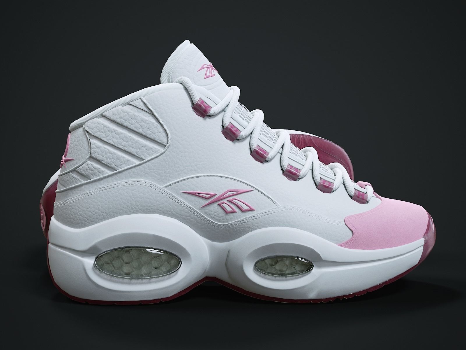 Reebok Question sneaker Low-poly 3D model_8