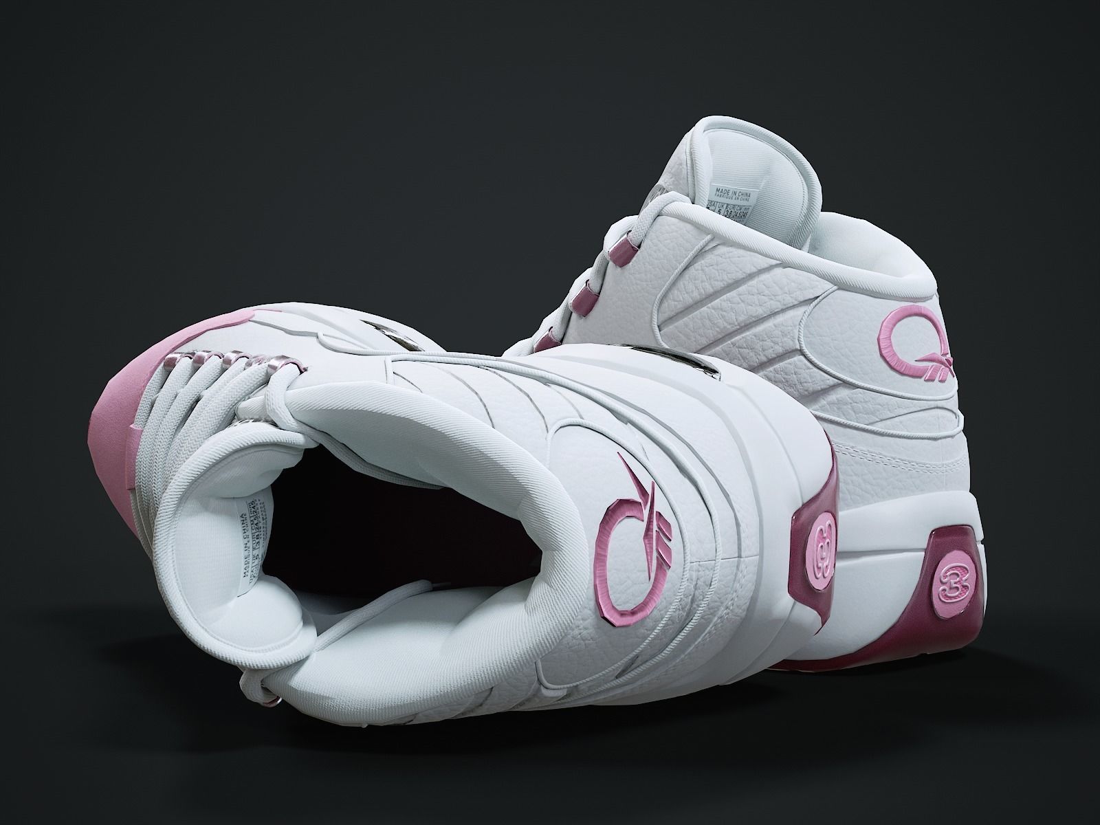 Reebok Question sneaker Low-poly 3D model_5