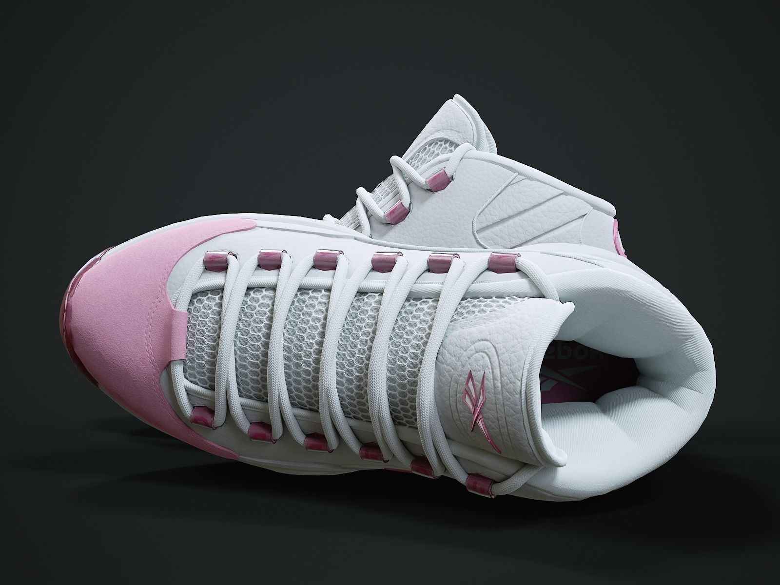 Reebok Question sneaker Low-poly 3D model_4