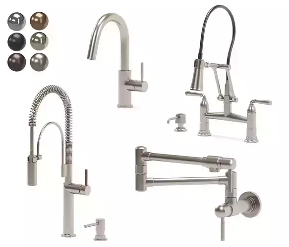 BRIZO kitchen faucet collection 02 3D model