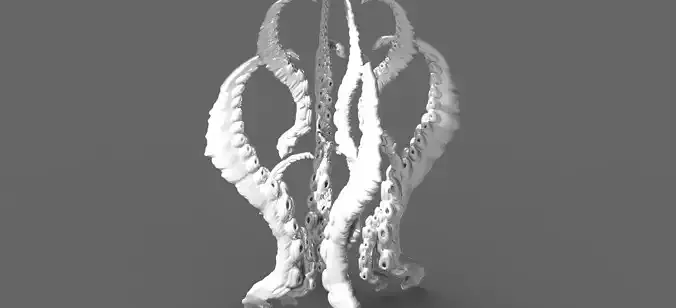 Cthulhu tentacles low poly