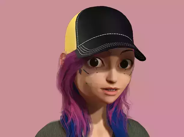 Toon Teen Girl - 3D Fully Rigged