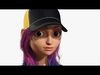Toon Teen Girl - 3D Fully Rigged 3D model_1