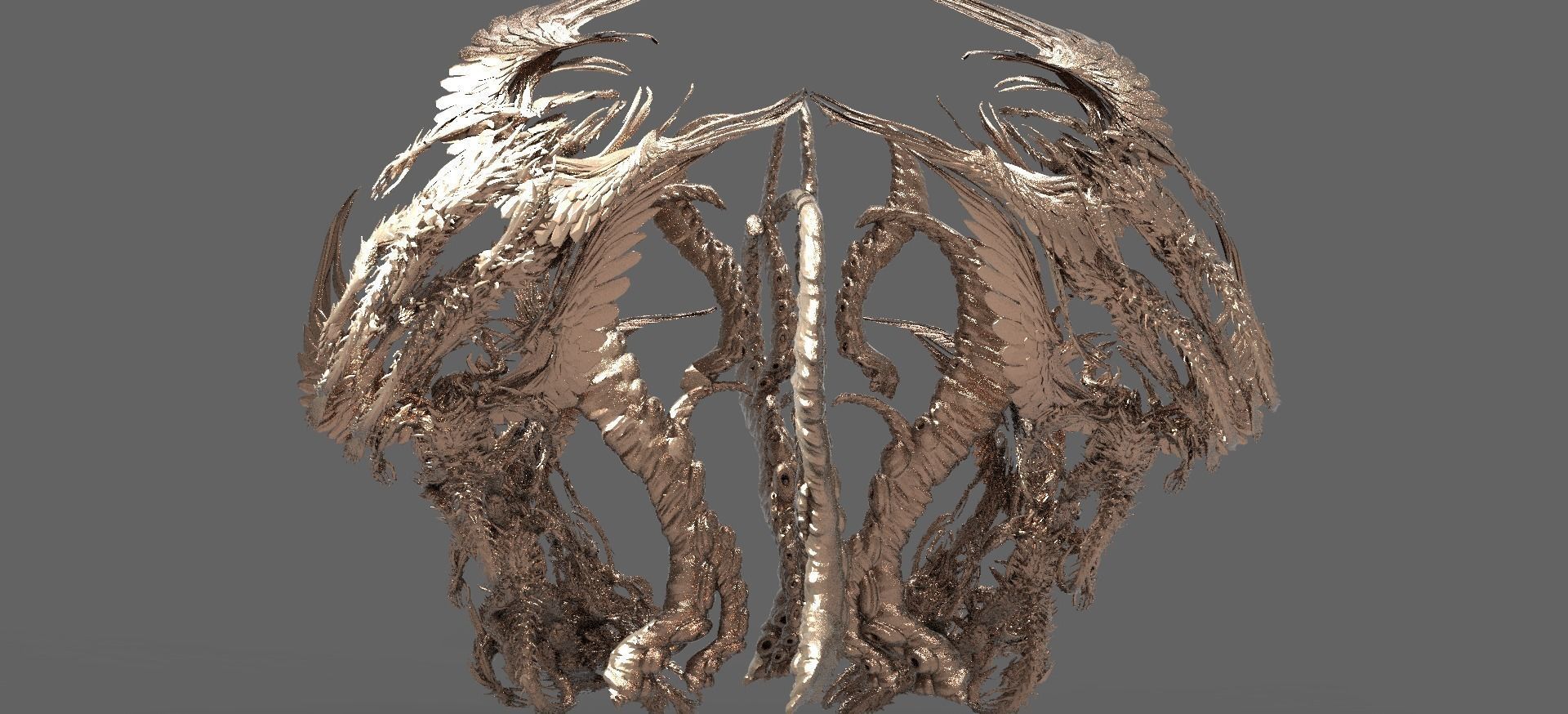 Eldritch  Bone Tower  3D model_1