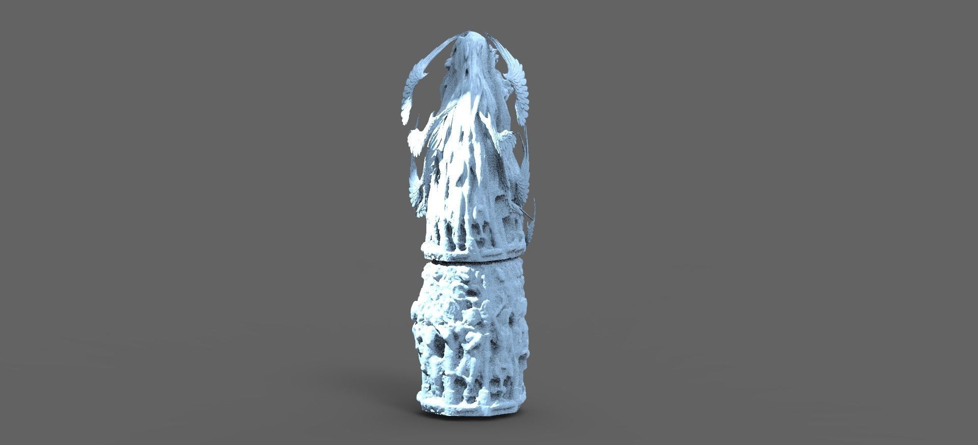 Dantes Elder Obelisk stone  3D model_1