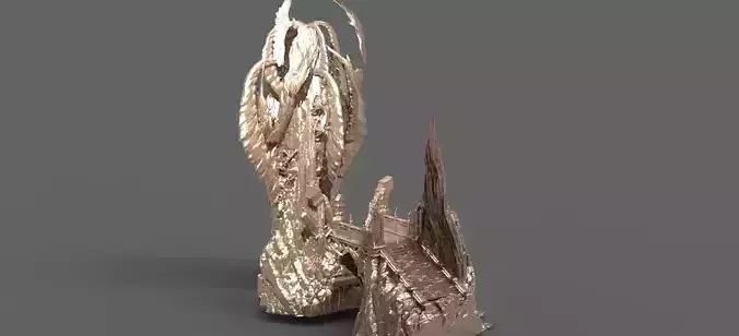  Elder Demon Obelisk Walkways 3D model