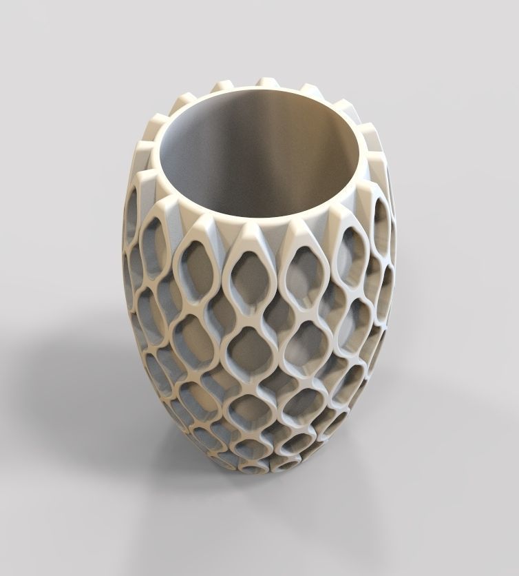 Flower Vase-13 3D print model_60